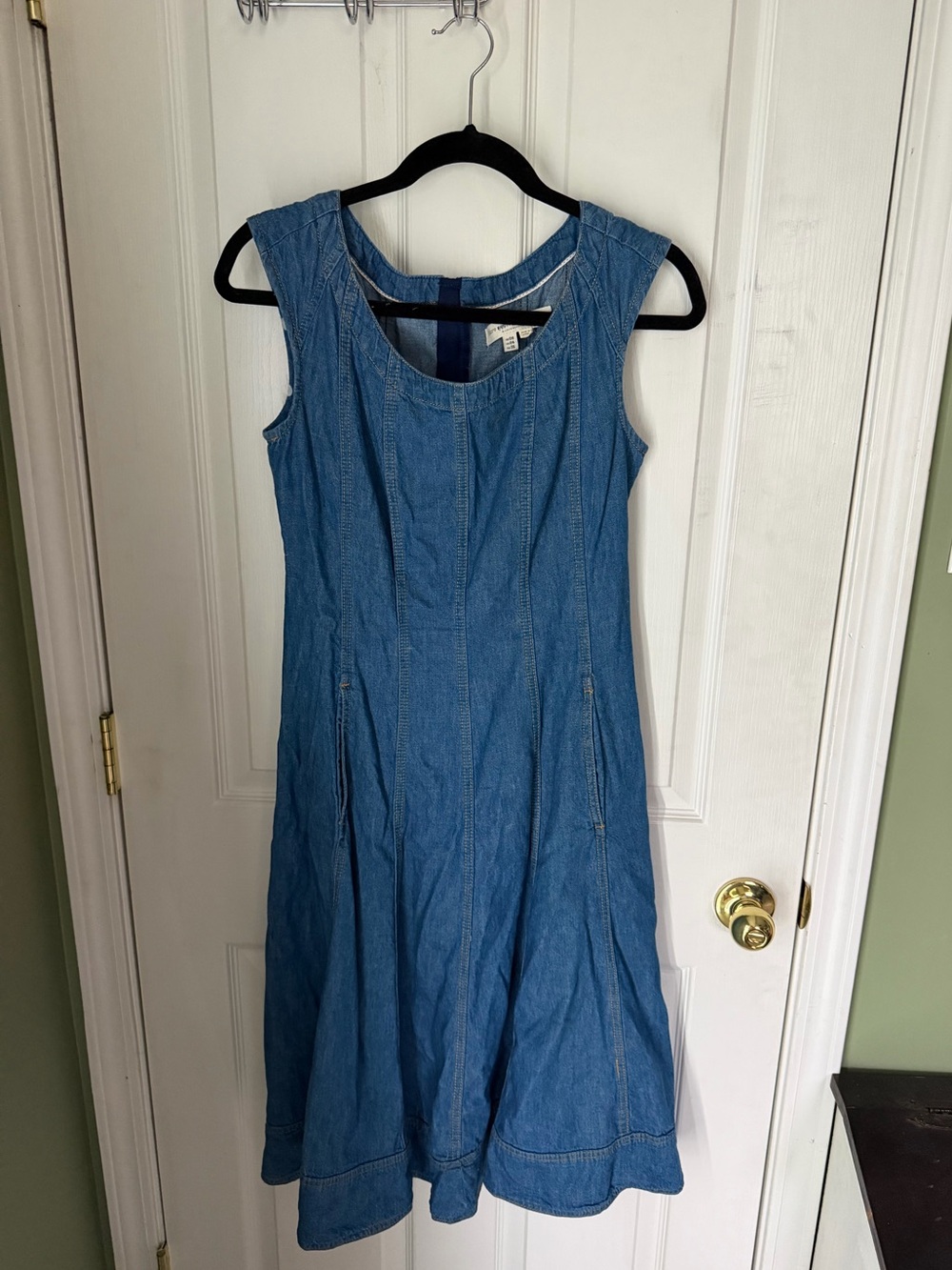 Anthropologie Pilcro Blue Cotton Denim Styled Dress